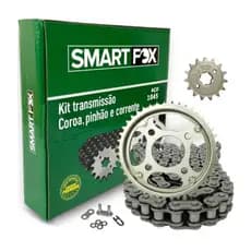 Kit Transmissão, Coroa, Pinhão, Corrente 1045 Honda CG 125