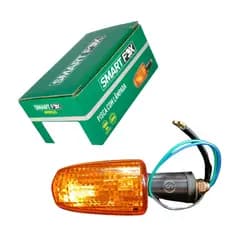 Pisca SMART FOX Dianteiro e Traseiro – Titan 125 / Fan 125 – Lente Âmbar – Alta Resistência