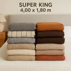 Manta p/ Sofá Super King 4,00 x 1,80 m 2 ou 3 Lugares Algodão Capa p/ Sofá Capa Sofá Retrátil
