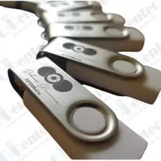 Pen Drive Giratório Colorido Personalização a partir de 10 peças USB 2.0 (REF-F126)