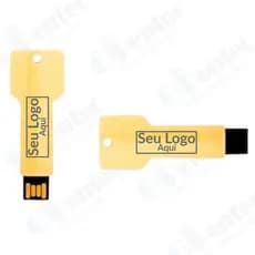 Pen Drive Chave Madeira Personalização a partir de 10 peças (REF-MM250)