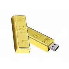 PEN DRIVE BARRA DE OURO DISPONIVEIS NAS CAPACIDADE: 4G/8G/16G/32G/64G