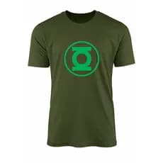 Camisa Camiseta Blusa Marvel Dc Herois Viloes Algodao Malha Basica Masculina Feminina Lanterna Verde
