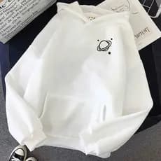 Blusa De Frio Oversized Moletom Minimalista Planeta Saturno Tumblr Geek