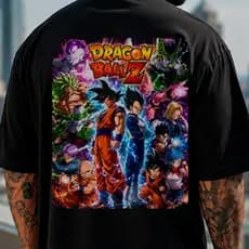 Camiseta Oversized Animes Variados Desenho Série Camisa Street Wear Blusa Casual Festa Academia