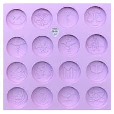 Molde de silicone 16 Profissões