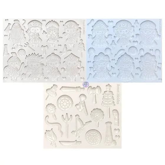 Molde de silicone Kit de Orixás + paramentas