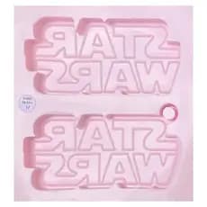 Molde de silicone Star Wars 2 peças 5cm resina biscuit
