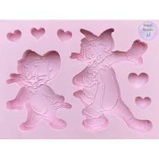 Molde de silicone Tom e Jerry