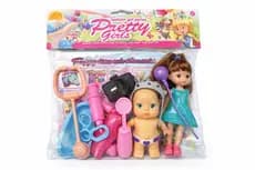 Kit Boneca Infantil com Acessórios Médicos – Brinquedo Educativo Faz de Conta Completo
