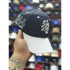 Boné Masculino DuGrau 244 Grau e Corte Fitão Aba Curva Lançamento 2025 Moda de Moto Estilo Osascorte