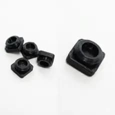 Kit Borrachas Base Notebook Samsung NP550 TPU Alta Durabilidade Antiderrapante - Preto