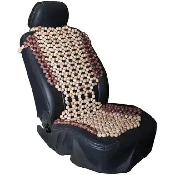 Massageador em Bolinhas Para Assento de Banco De Carro Em Madeira Modelo Universal