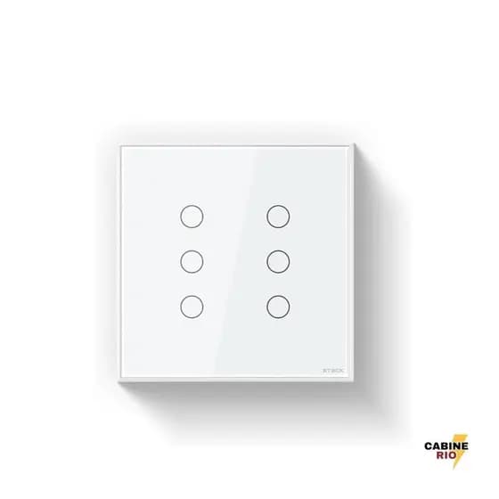 Interruptor Inteligente Steck Smarteck SINT6B2 4x4 Branco – 6 Módulo