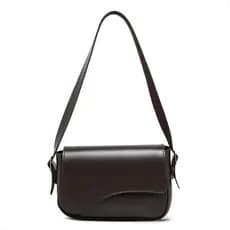Bolsa de Ombro Feminina Baguete Alça Ajustável Elegante Couro Casual Promoção Envio Imediato