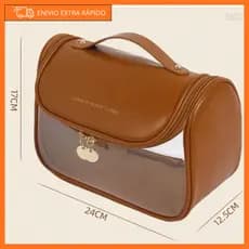 Necessaire impermeável de PVC e PU - Bolsa - Viagem - Porta Maquiagem