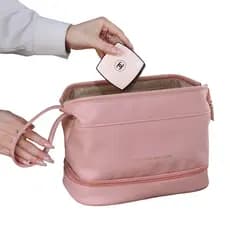 Bolsa para Maquiagem Portátil Organizador estojo maquiagem viagem bolsas maquiagem para mulheres