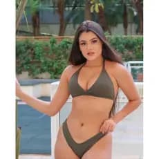 Biquini Feminino GINA ASA-DELTA Com Bojo Conjunto Calcinha e Sutiã Varias Cores