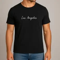 Camiseta Masculina Los Angeles Algodão Envio Imediato