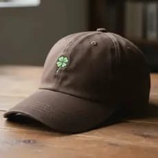 Boné Trevo Verão Sorte Básico Unissex Sport Logo Minimalista Aba Curva Basebol Masculino Feminino Fitão