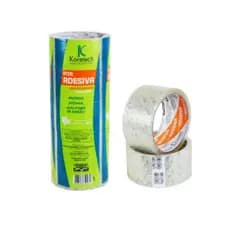 Fita Adesiva PVC 45x45mts Transparente Koretech Pacote Com 05 Unidades