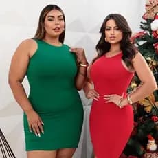Vestido Feminino Curto Regata Tubinho Suplex Duplo Zero Transparência Moda Blogueira
