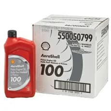 Óleo de aviação AeroShell 100 SAE 50 1 litro (6 unidades)