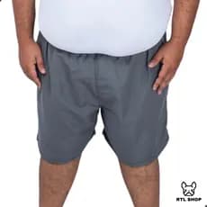 Bermudas Shorts Masculino Plus Size Lisas Tactel Academia Piscina Praia Caminhada