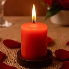 Conjunto Velas Vermelhas Decorativas De Festas Natalinas