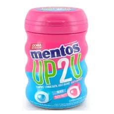 2X Mentos UP2U 28un/56g Mentos Goma De Mascar Mentos Menta Mentos Tutti Frutti Sem Açúcar