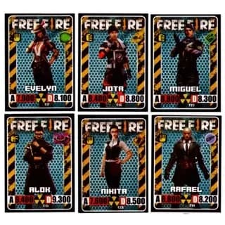 200 Card Free Fire TCG Card Game Cartinhas Free Fire Cards
