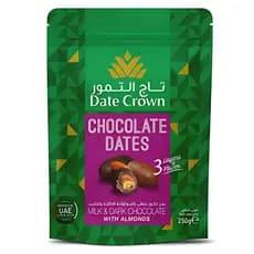 Tâmaras Date Crown Chocolate Ao Leite & Dark Tamaras Premium Importadas Dubai