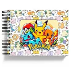 Livro de Colorir Pokemon  Folhas 35/50/80/100 180G - Desenho Pintura Coloring Book Bob Bobi God
