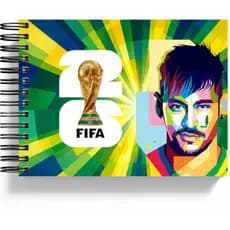 Livro de Colorir  Copa do Mundo 2026 Infantil | 35, 50 ou 100 Folhas Papel 180g