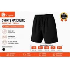 bermuda plus size masculina tactel com elastano modelo praia academia lazer confortável