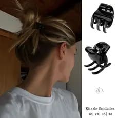 12|24|36|48 Peças Piranhas Tridente Prendedor de Cabelo Cores Preto Pequena Clip