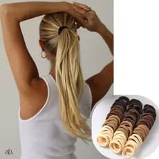 48 | 72 Unidades Elásticos de Cabelo Rabicó Cabelo Xuxinha Feminino Unissex