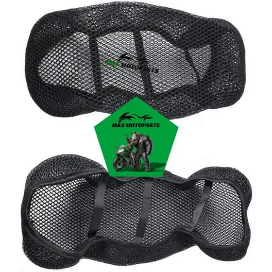 Capa de Banco para Moto Térmica Ventilada Motocicleta Cor Preta