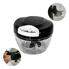 Mini Processador E Triturador De Alimentos Alho Cebola 500ml Cores Diversas