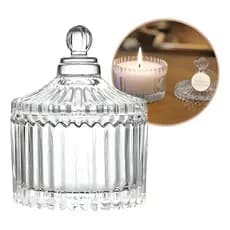 Kit Mini Bomboniere Potiche Vidro 9cm Decoração Lembrança Casamento