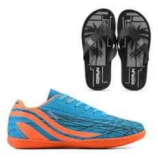 Kit Chuteira Tenis Futsal + Chinelo Masculino Leve Promoção