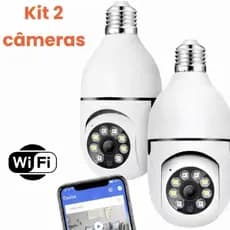 Câmera Lâmpada Wi-Fi 360º – Visão Noturna e Áudio Bidirecional