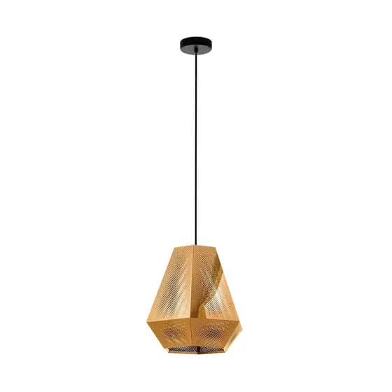 Pendente Dourado Aluminio Chiavica Eglo Luminária Decorativa