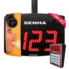 Painel de Senha Agilize Vox 40 S Teclado Key Pro