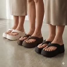 Kit 3 Tamanco Feminino Plataforma Confortavel Blogueira Tendencia Sandalia Papete Ortopedico
