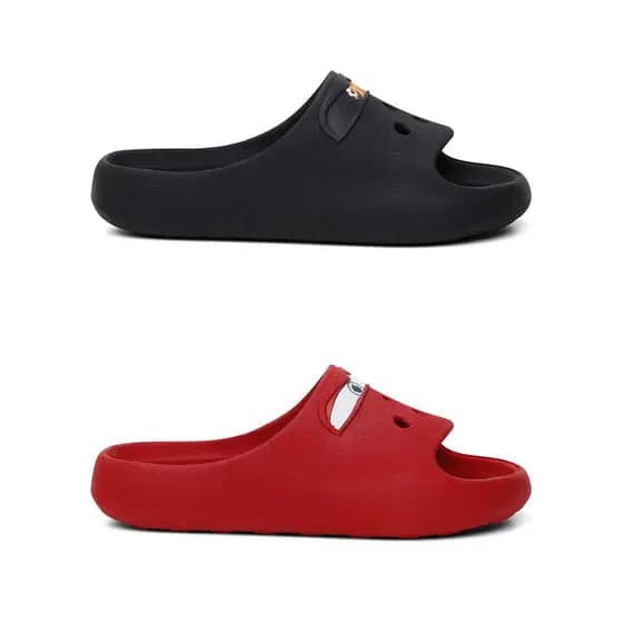Kit 2 Chinelo Slide Papete Infantil Kids Casual Confortavel Macio Desenho Personagem Animado