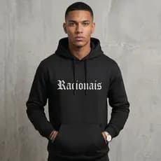 Moletom Com Capuz Racionais Frase Streetwear Canguru Blusa De Frio