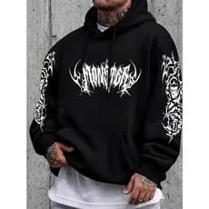 Blusa De Frio Moletom Monster Tribal Aesthetic Gótica Y2K Streetwear
