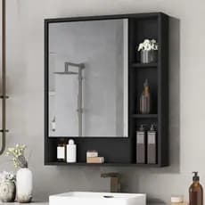 LIQUIDA!!! Armário Banheiro com Espelheira Porta Selene - Várias Cores