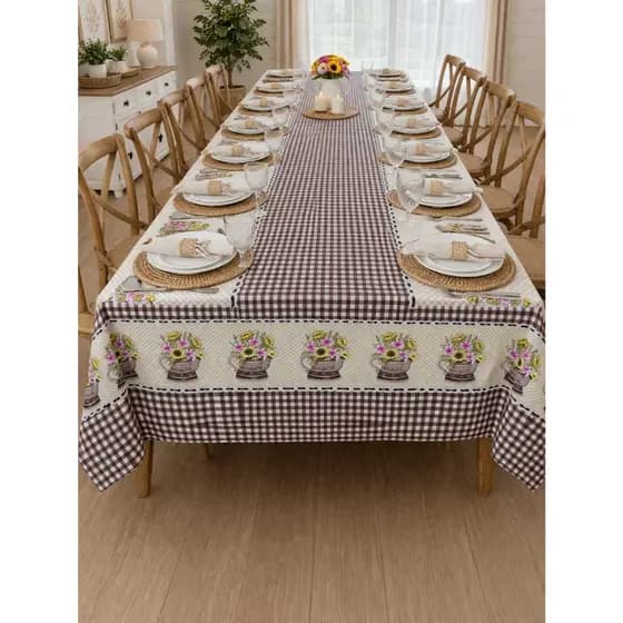 Toalha de Mesa Premium Oxford Estampada -Todos Os Tamanhos ( CORES SORTIDAS)